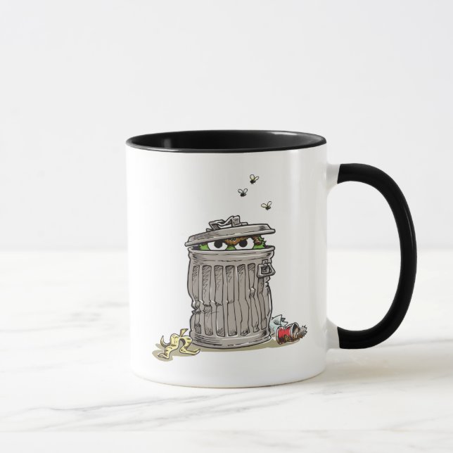 Mug Oscar vintage dans poubelle (Droite)
