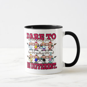 Mug OSEZ ÊTRE DIFFÉRENTES VACHES rigolotes