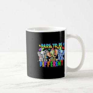 Mug Osez Être Différents Mignons Elephant Autisme Laur