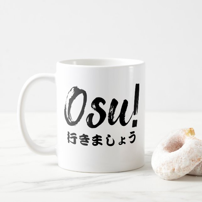 Mug Osu ! Blancs sur mesure (Avec donut)