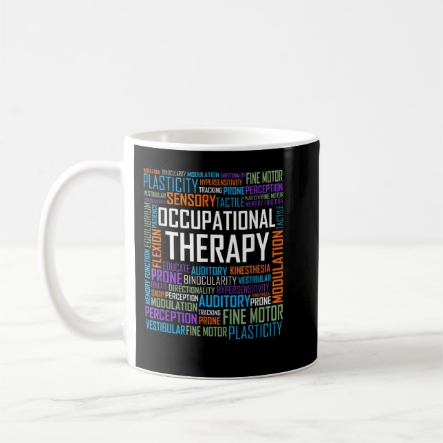 Mug OT ergothérapeute Mois de thérapie cadeau (Gauche)