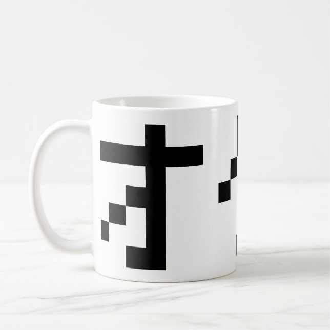 Mug OTAKU 8 bits Pixel japonais Katakana (Gauche)