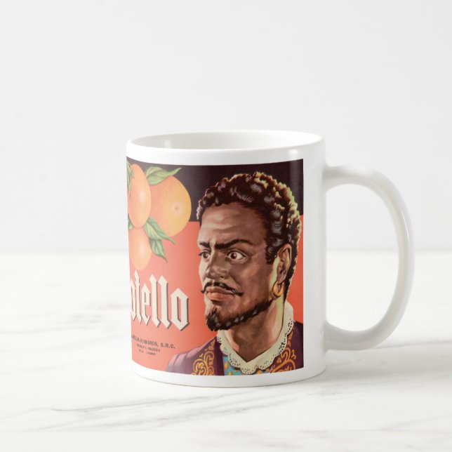 Mug Otello Orange Étiquette (Droite)