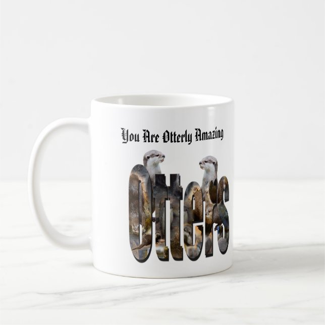 Mug Otter Et Logo Otterly Extraordinaire, (Gauche)