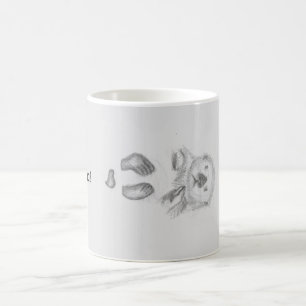 Mug Otter flottant dans une bouillie de café d'eau