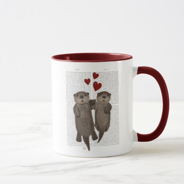 Mug Otters tenant les mains (Droite)