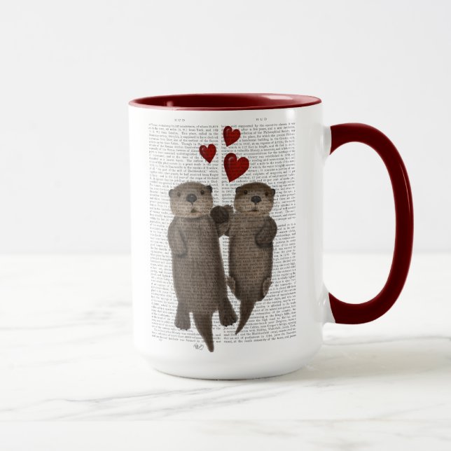 Mug Otters tenant les mains (Droite)