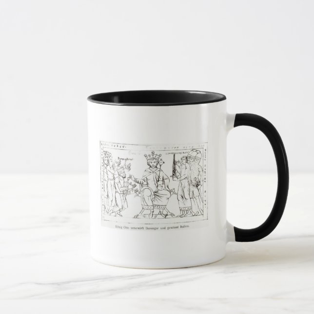 Mug Otto I soumettant à Berenger II (Droite)