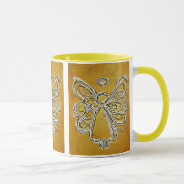 Mug ou Coupe Ange Jaune (Droite)