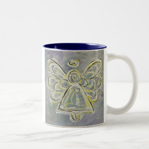 Mug ou Coupe Angel Blanc et Argent