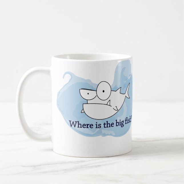 Mug Où est le grand poisson ? (tasse) (Gauche)