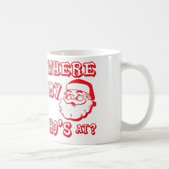Mug Où mon héros est à - Drôle Noël Père Noël (Droite)