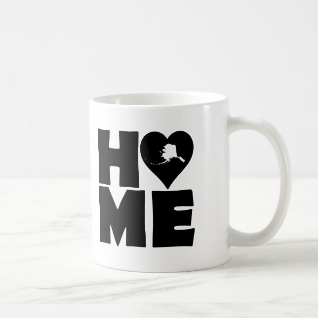 Mug ou mug de voyage Alaska Home Heart State (Droite)