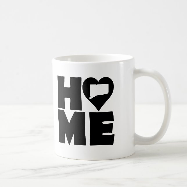 Mug ou mug de voyage Connecticut Home Heart State (Droite)