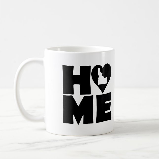Mug ou mug de voyage Idaho Home Heart State (Gauche)