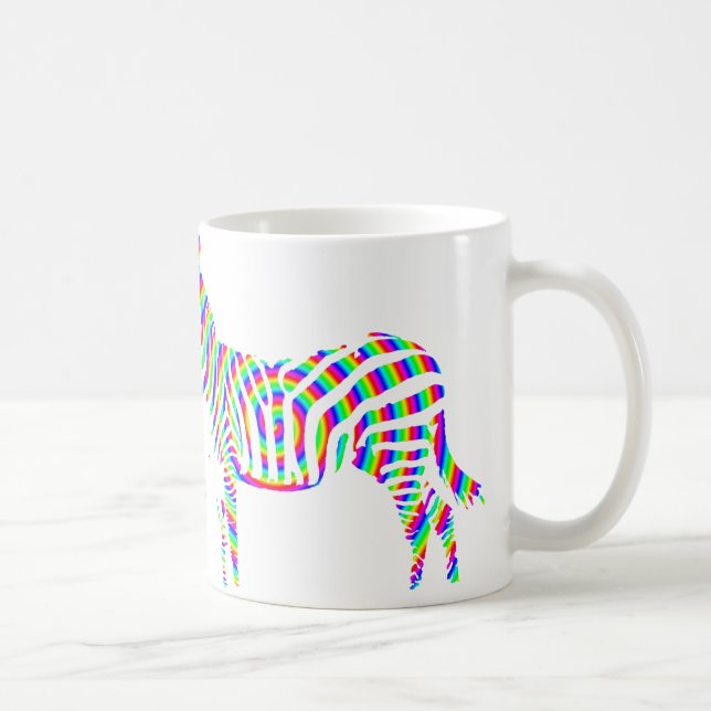 Mug ou mug de voyage Silhouette Rouge Zèbre (Droite)