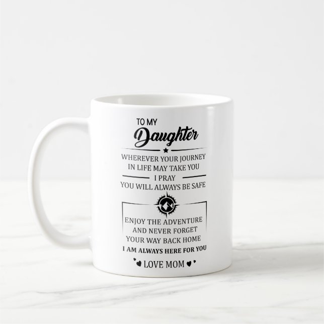 Mug Où que votre voyage dans la vie puisse vous mener (Gauche)