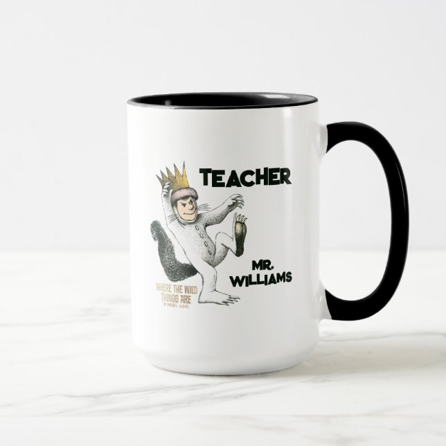 Mug Où sont les bêtes sauvages Professeur (Droite)