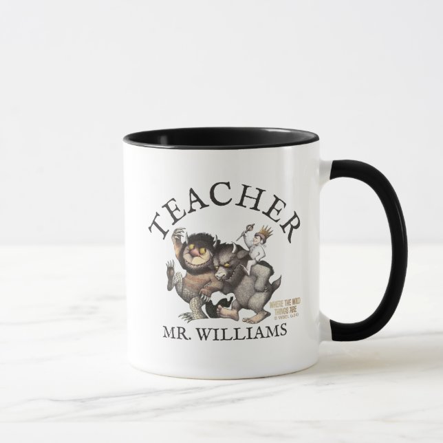 Mug Où sont les bêtes sauvages Professeur (Droite)