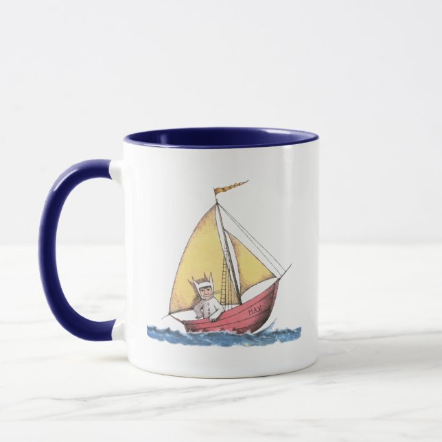 Mug Où sont les monstres ? | Max à la voile (Gauche)