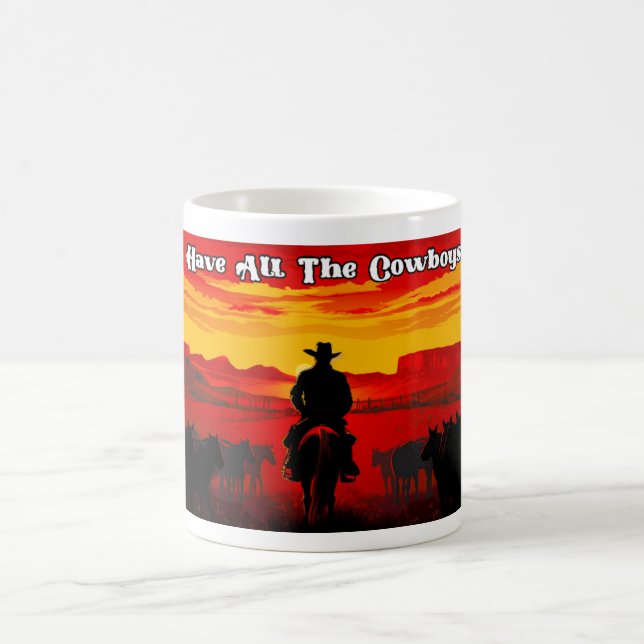 Mug Où sont partis tous les cow-boys ? - Conception 1 (Centre)