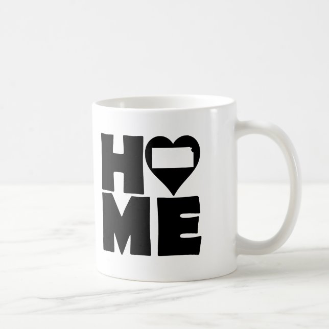 Mug ou tasse de voyage Kansas Home Heart State (Droite)