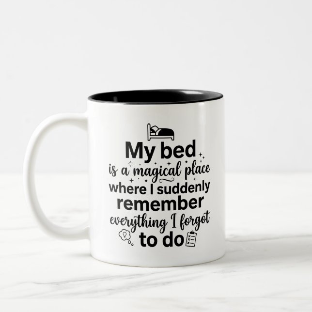Mug Oubli Soudain 11 oz Deux-Tons (Gauche)