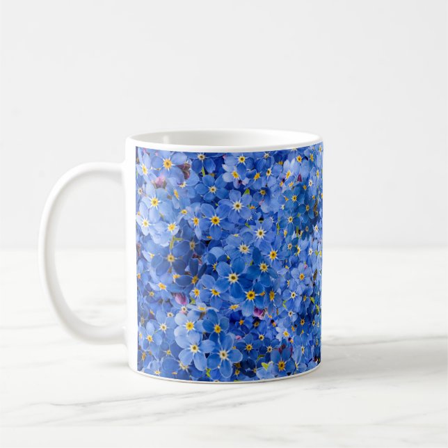 Mug Oublie-moi pas Motif de fleurs (Gauche)