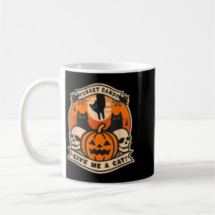 Mug Oubliez les bonbons, donnez un chat drôle Hallowee