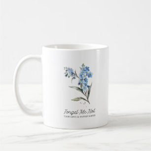Mug Oubliez-moi pas Fleur Vrai Amour Monogramme Person
