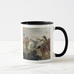 Mug Oudenaarde - une cavalerie mènent des escarmouche
