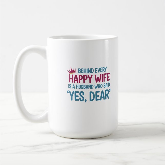 Mug Oui, Cher — La clé du bonheur (Gauche)