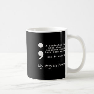 Mug Oui, Et Jumelle Semicolon Prévention Suicide Awar