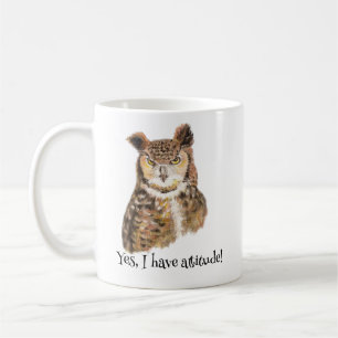 Mug 'Oui, J'Ai Une Attitude ! ' Citation d'Art pour le