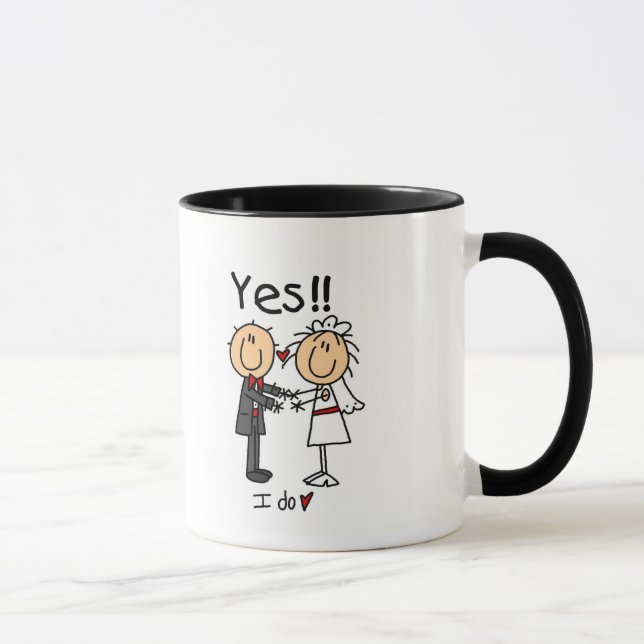 Mug OUI Je fais des T-shirts et des cadeaux mariés et  (Droite)