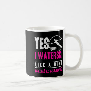 Mug Oui, je fais du ski nautique comme une fille, je v