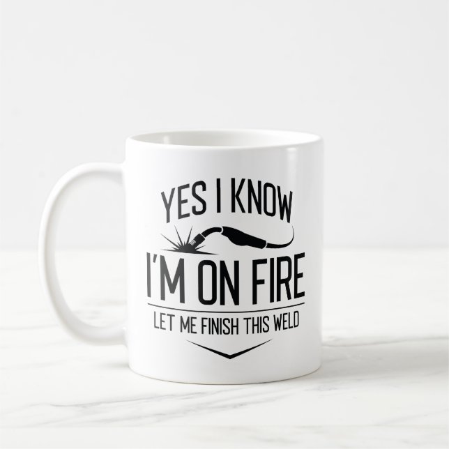 Mug Oui Je sais que je suis en feu (Gauche)
