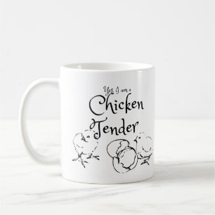 Mug Oui Je suis un design d'appel d'offres pour poulet