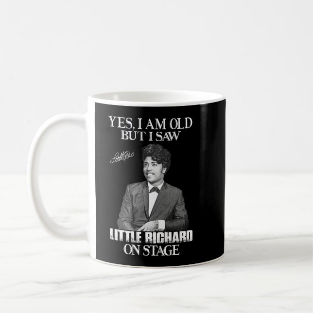 Mug Oui, je suis vieux mais j'ai vu Little Richard sur (Gauche)