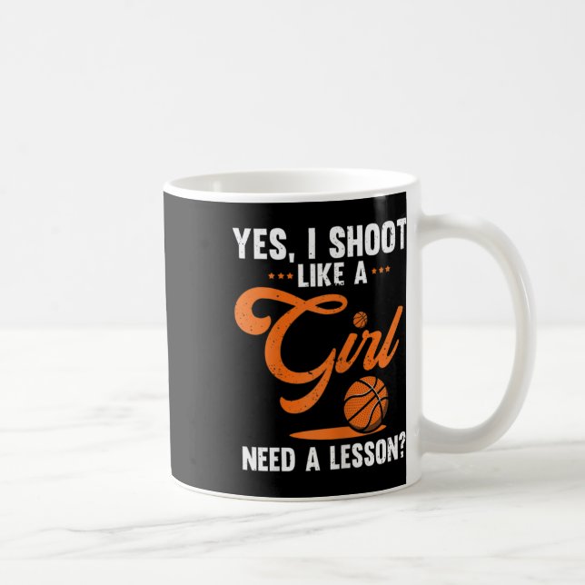 Mug Oui je tire comme une fille Sketll Joueuse Sketll  (Droite)
