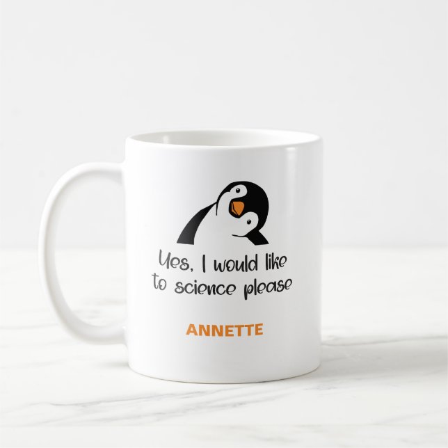 Mug Oui Je Voudrais La Science S'Il Vous Plaît (Gauche)