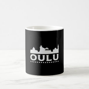 Mug Oulo Finland City Skyline Cityscape Funny Cadeau