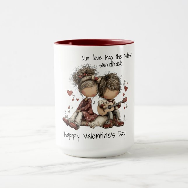 Mug Our love has the cutest soundtrack (Centre)