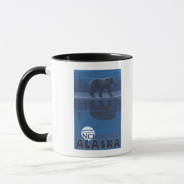 Mug Ours au clair de lune - Anchorage, Alaska (Gauche)