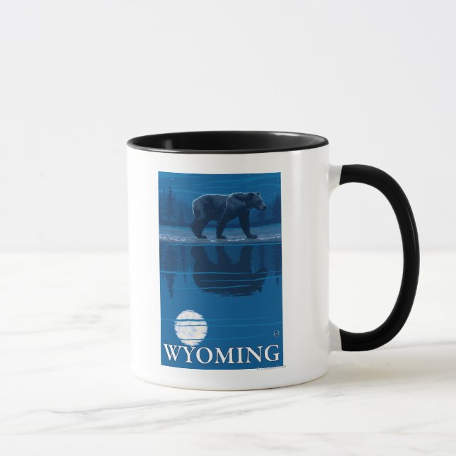 Mug Ours au clair de lune - Wyoming (Droite)