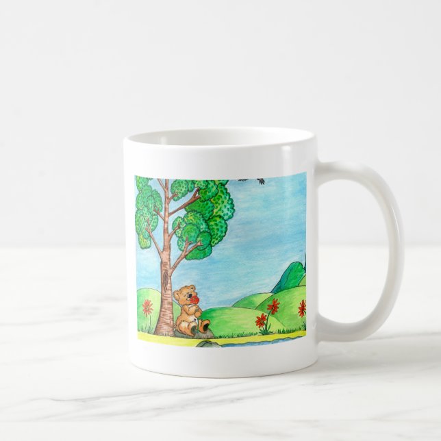 Mug Ours aux fleurs (Droite)