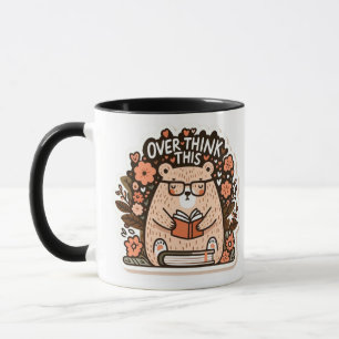 Mug Ours avec lunettes - "Overthink this" Quirk Journa