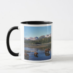 Mug Ours brun, grizzly, truie et oursons dans