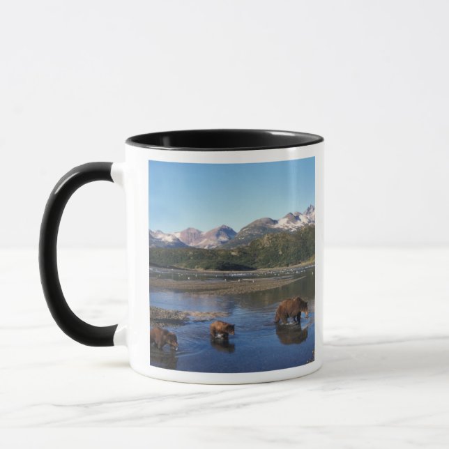 Mug Ours brun, grizzly, truie et oursons dans (Gauche)