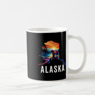 Mug Ours d'Alaska Animal Carte d'Alaska Souvenirs Vaca